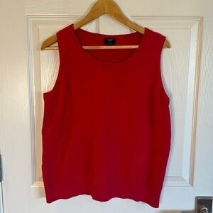 Talbots red cotton tank.